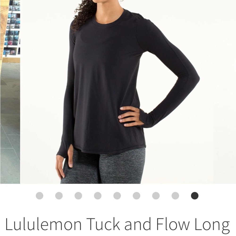 lululemon athletica Black Long Sleeve Women's Top
